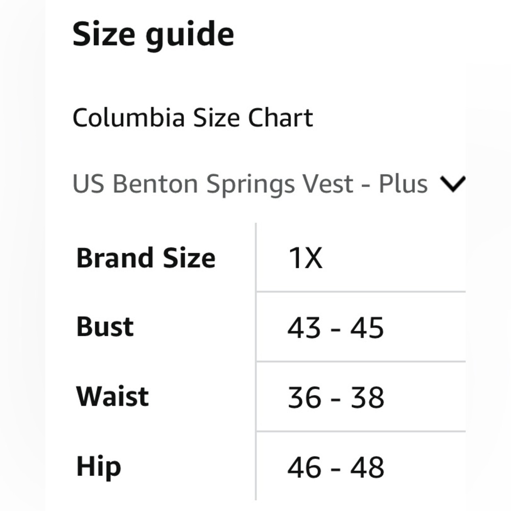 Columbia Women's Plus Size Benton Springs Vest Size 1X - Picture 3 of 13